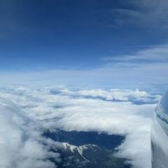 Flugwegposition um 07:29:31: Aufgenommen in der Nähe von Hopfgarten im Brixental, Österreich in 6751 Meter